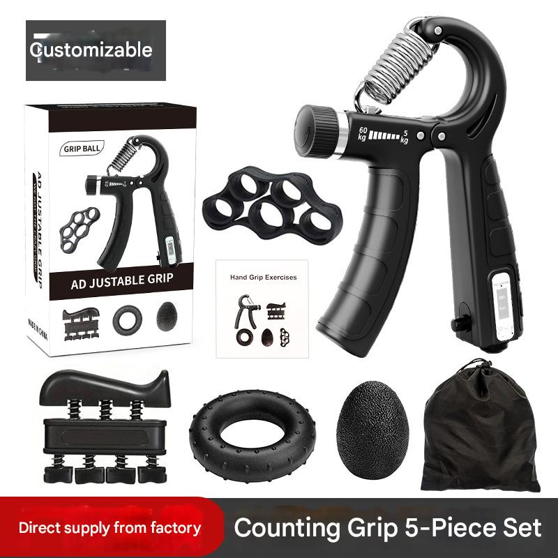 Finger & Hand Grip Trainer Set (5 Pcs)