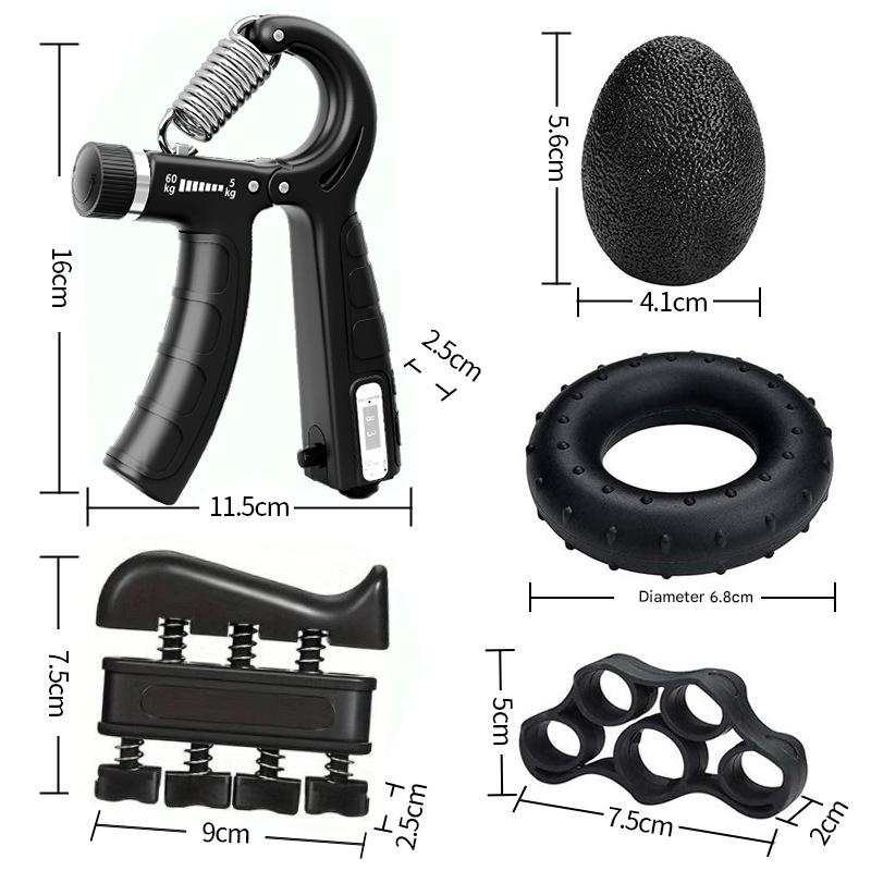 Finger & Hand Grip Trainer Set (5 Pcs)