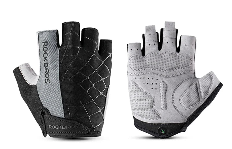 ROCKBROS Half-Finger Cycling Gloves - Breathable & Shockproof