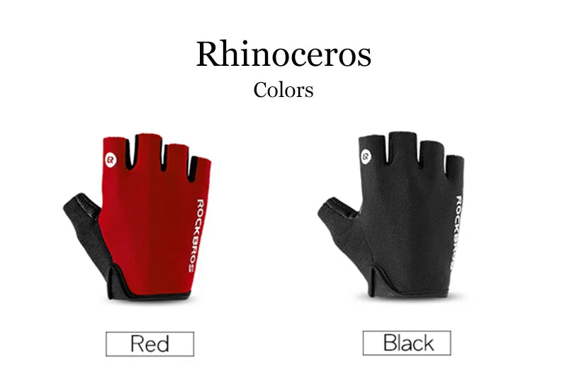 ROCKBROS Half-Finger Cycling Gloves - Breathable & Shockproof