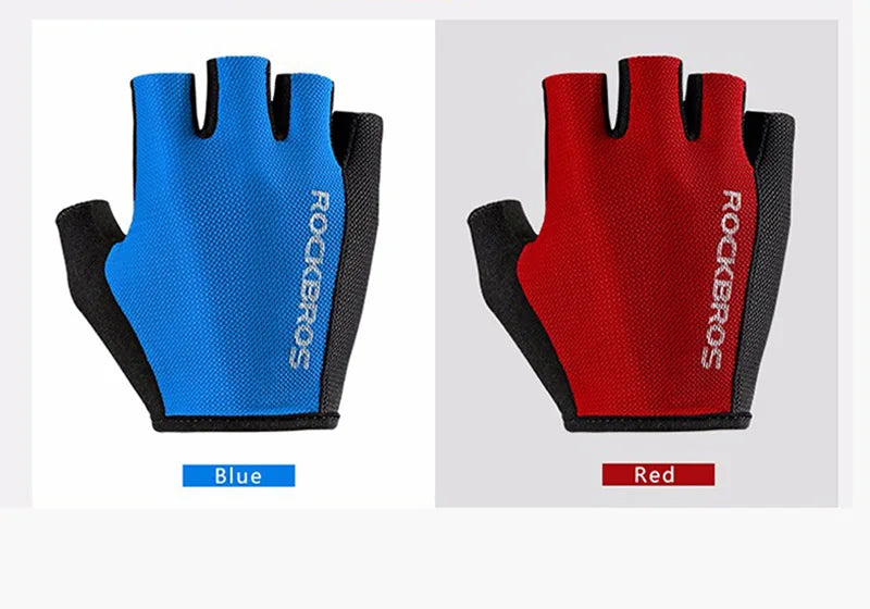 ROCKBROS Half-Finger Cycling Gloves - Breathable & Shockproof