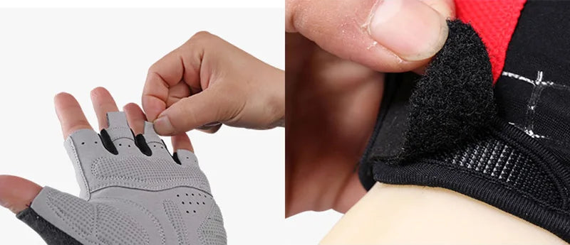 ROCKBROS Half-Finger Cycling Gloves - Breathable & Shockproof