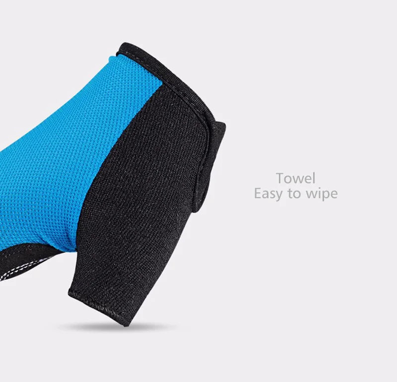 ROCKBROS Half-Finger Cycling Gloves - Breathable & Shockproof