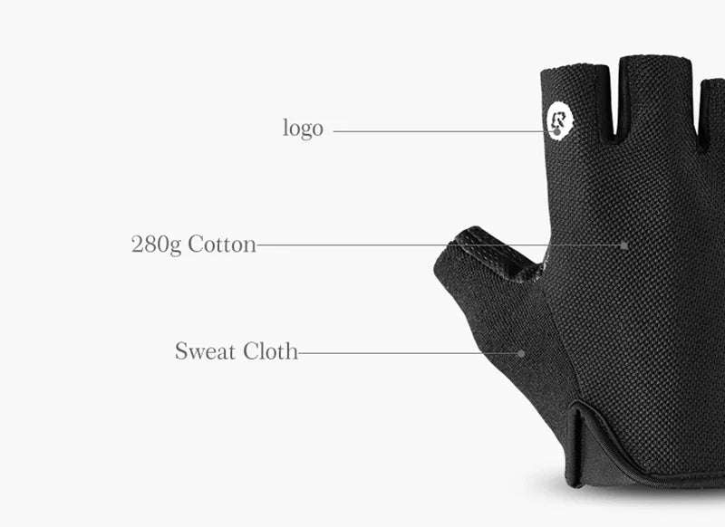 ROCKBROS Half-Finger Cycling Gloves - Breathable & Shockproof