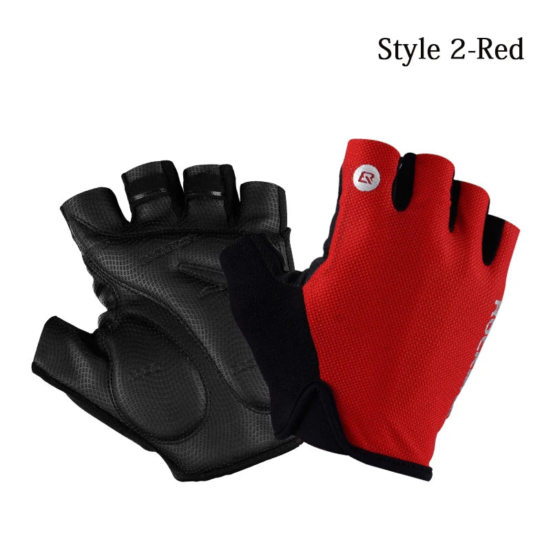 ROCKBROS Half-Finger Cycling Gloves - Breathable & Shockproof