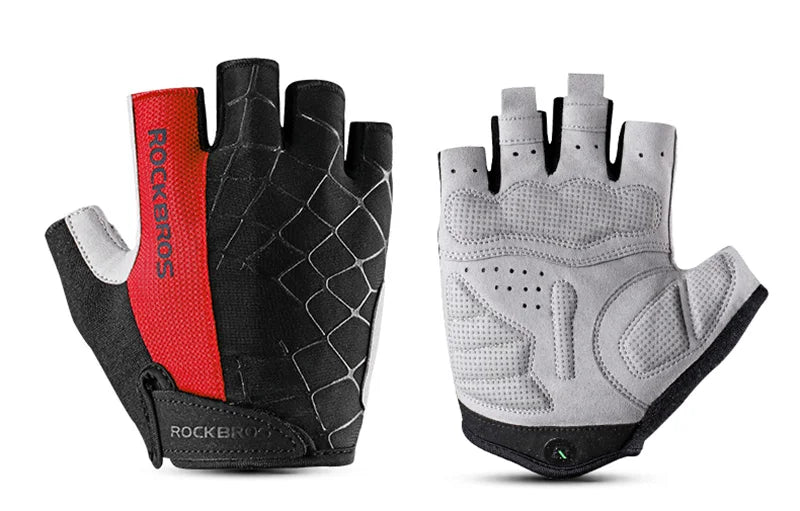 ROCKBROS Half-Finger Cycling Gloves - Breathable & Shockproof