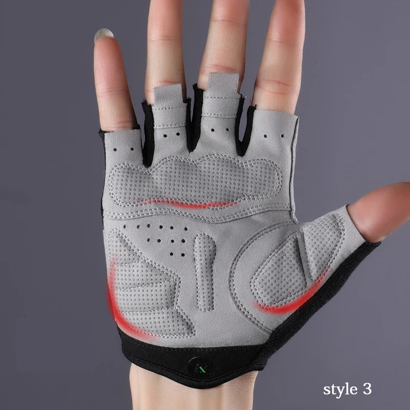 ROCKBROS Half-Finger Cycling Gloves - Breathable & Shockproof