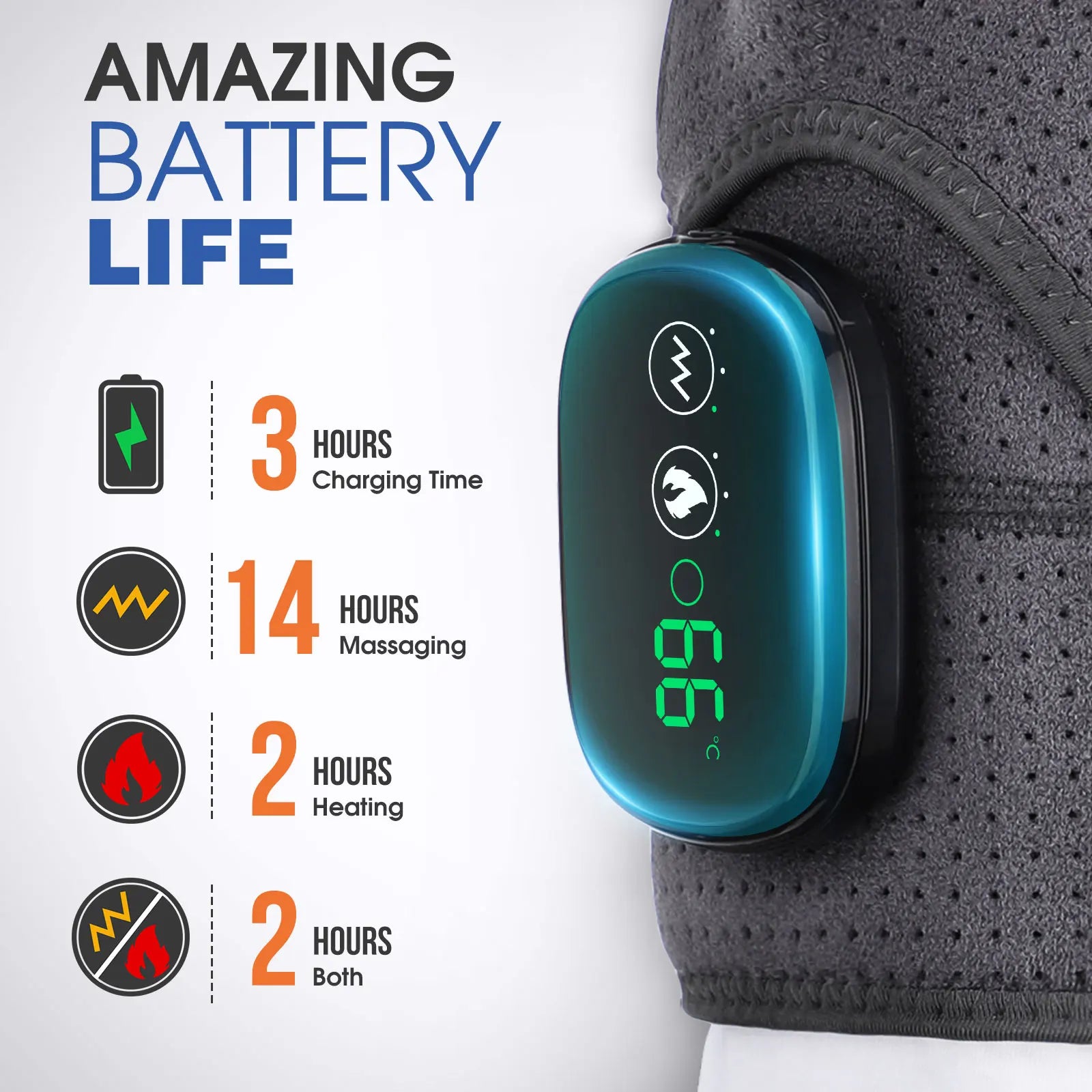 Electric Shoulder Massager with Heating Pad