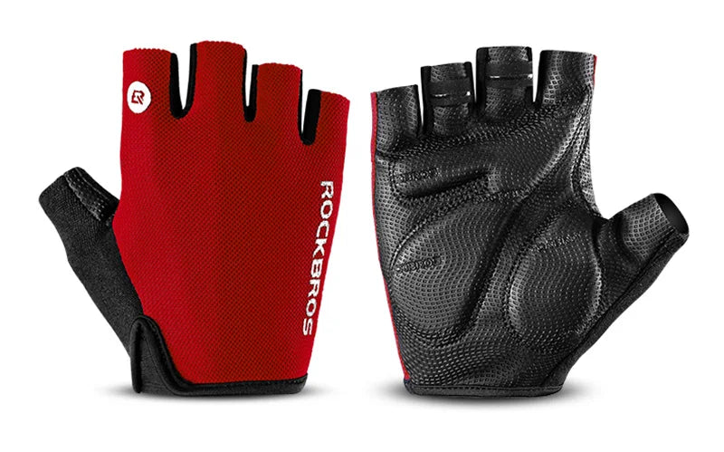 ROCKBROS Half-Finger Cycling Gloves - Breathable & Shockproof