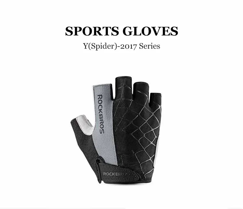 ROCKBROS Half-Finger Cycling Gloves - Breathable & Shockproof