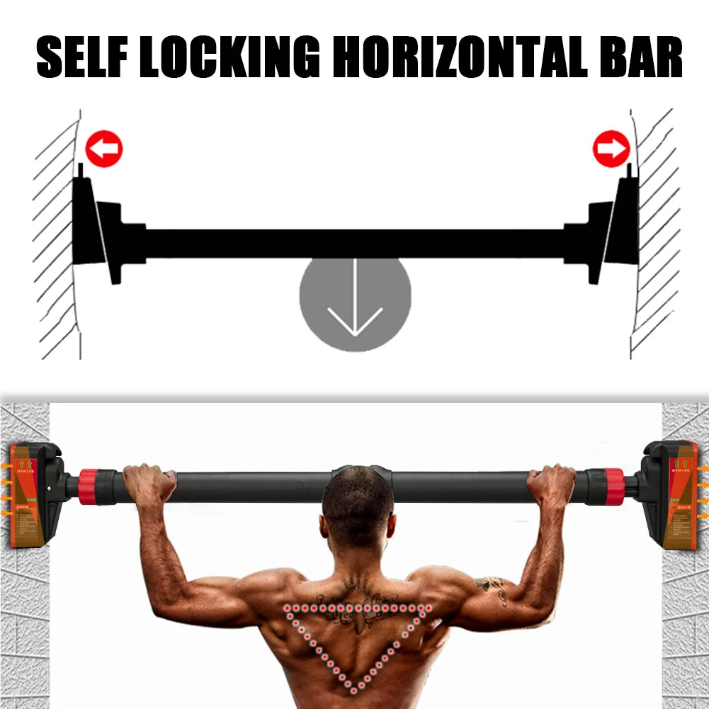 Pull-Up Bar with Level Gauge | 69–92cm Adjustable | 200kg Capacity