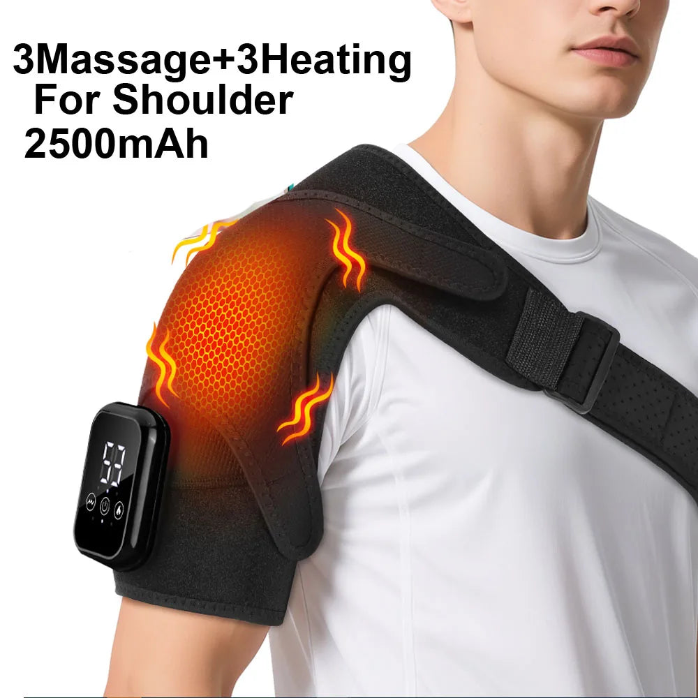 Electric Shoulder Massager with Heating Pad