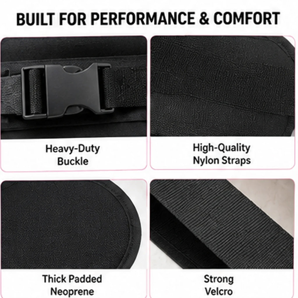 Heavy-Duty Padded Hip Thrust Belt