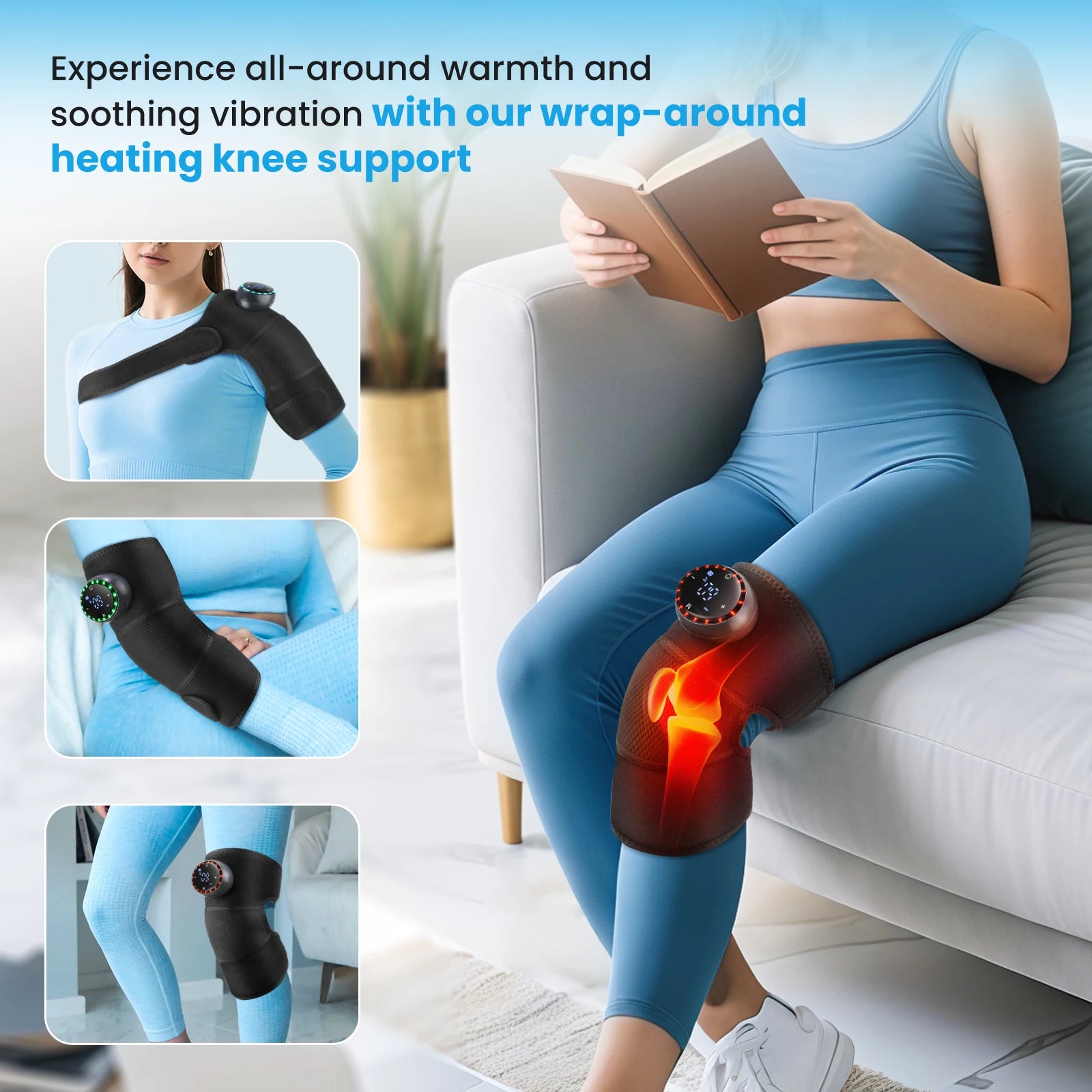Electric Shoulder Massager with Heating Pad