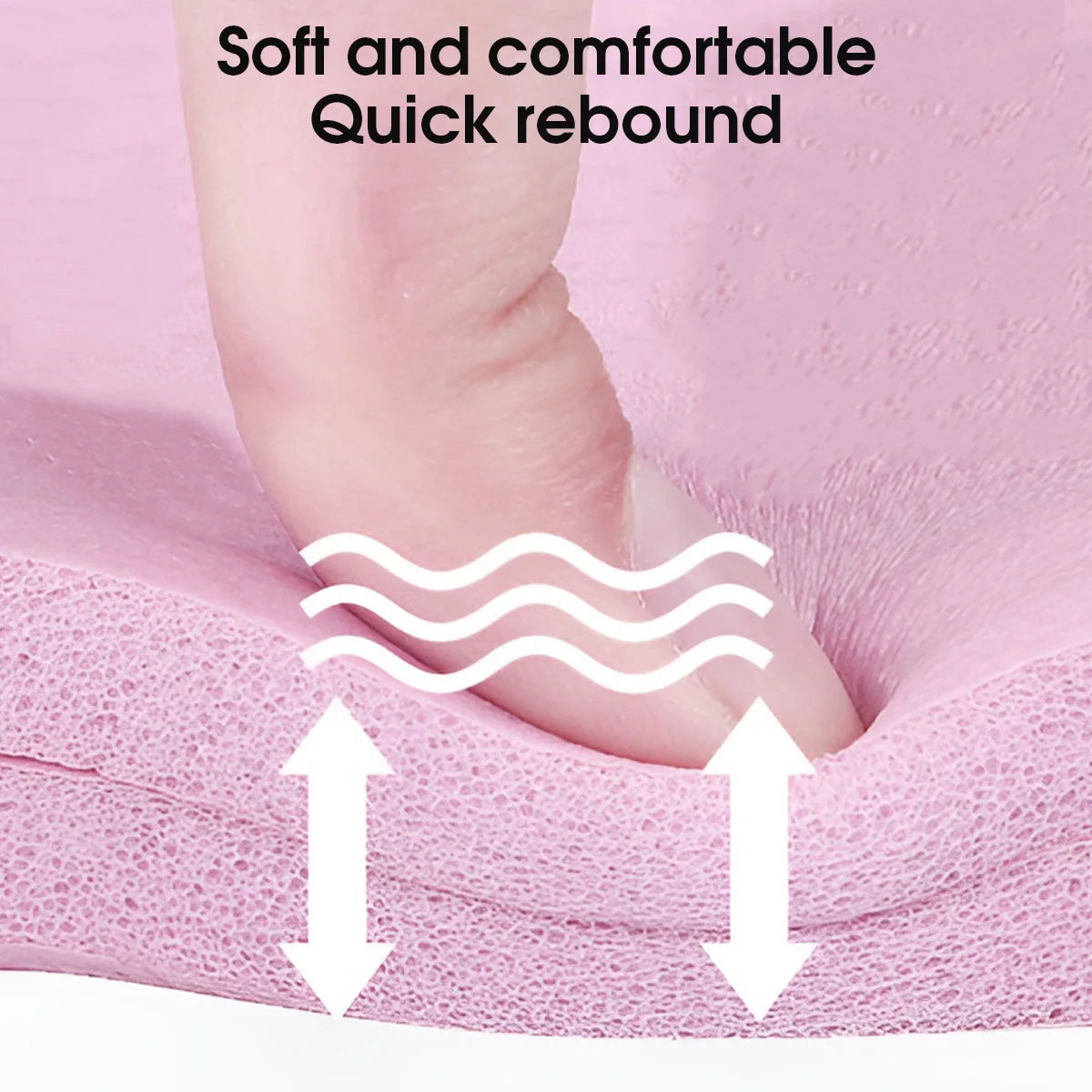 Pink Foldable Eco-Friendly Travel Yoga Mat