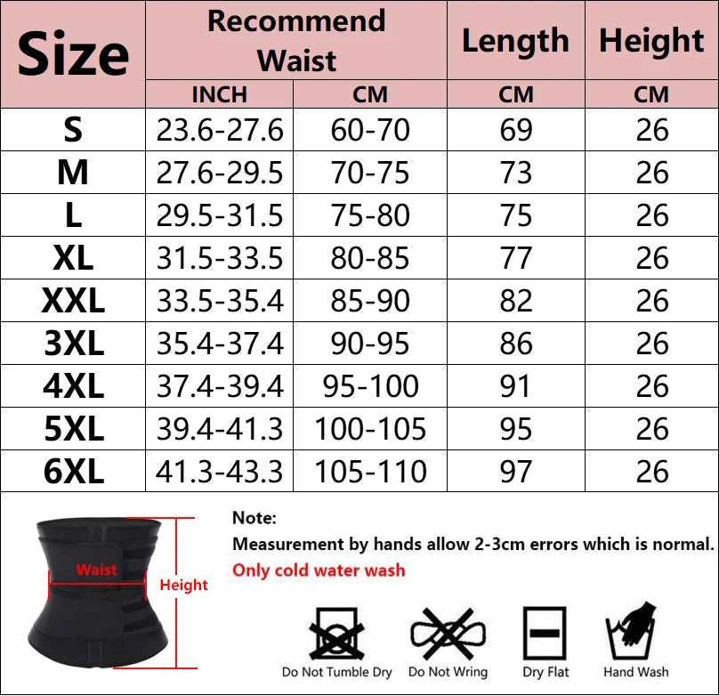 Waist Trainer Slimming Body Shaper Fitness Belt