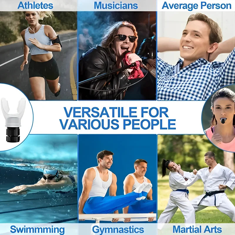 Silicone Breathing Trainer – Lung Capacity & Endurance Exercise Device