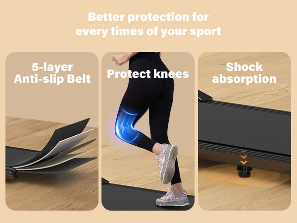 Heavy-Duty Folding Treadmill – 2.5HP, 300lb Capacity