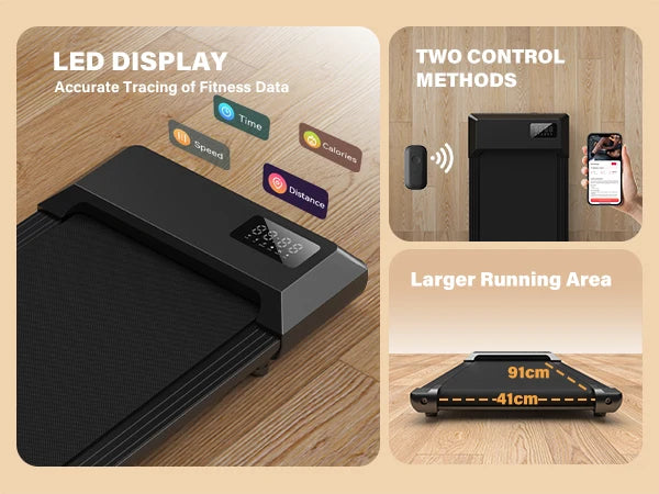 Heavy-Duty Folding Treadmill – 2.5HP, 300lb Capacity