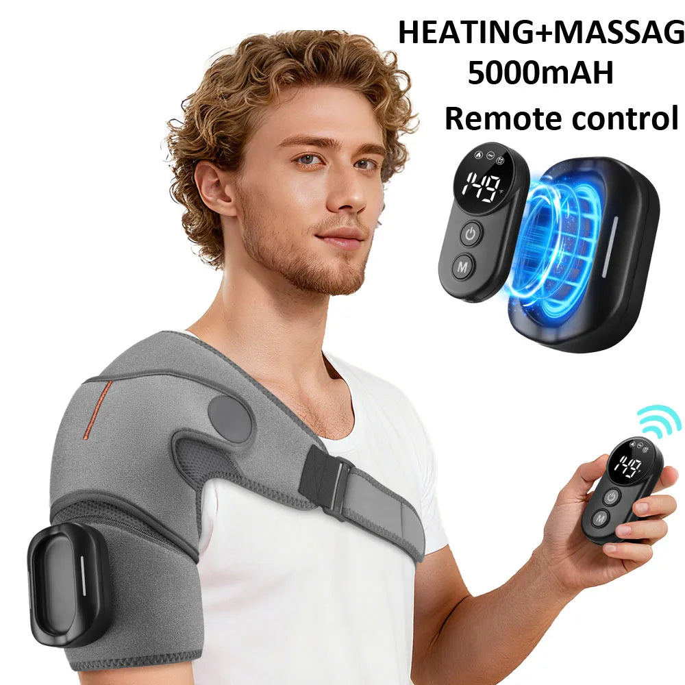 Electric Shoulder Massager with Heating Pad