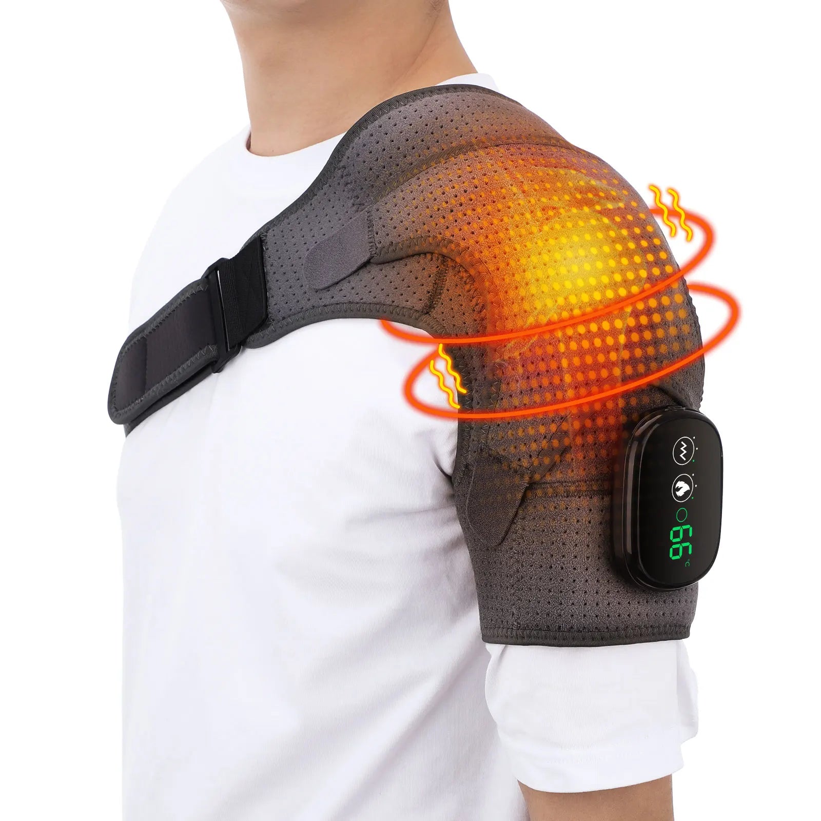 Electric Shoulder Massager with Heating Pad