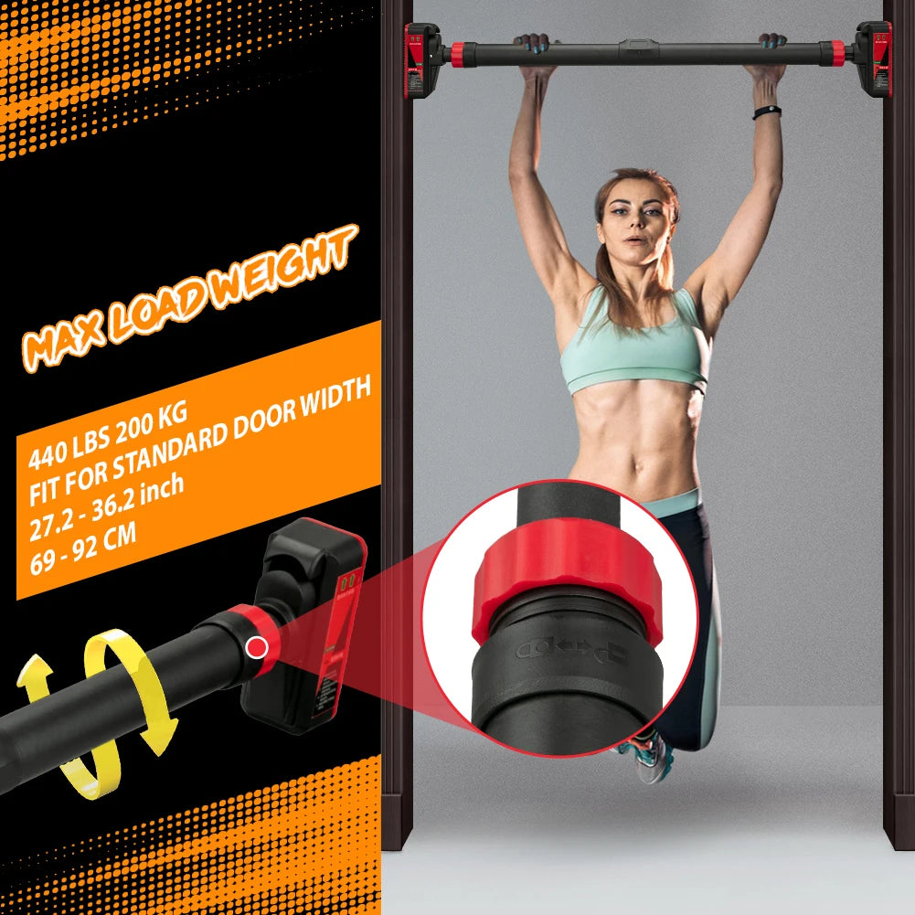 Pull-Up Bar with Level Gauge | 69–92cm Adjustable | 200kg Capacity
