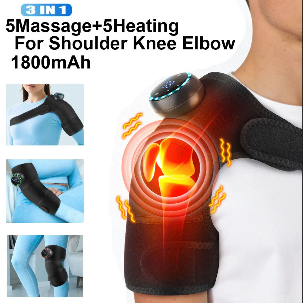 Electric Shoulder Massager with Heating Pad