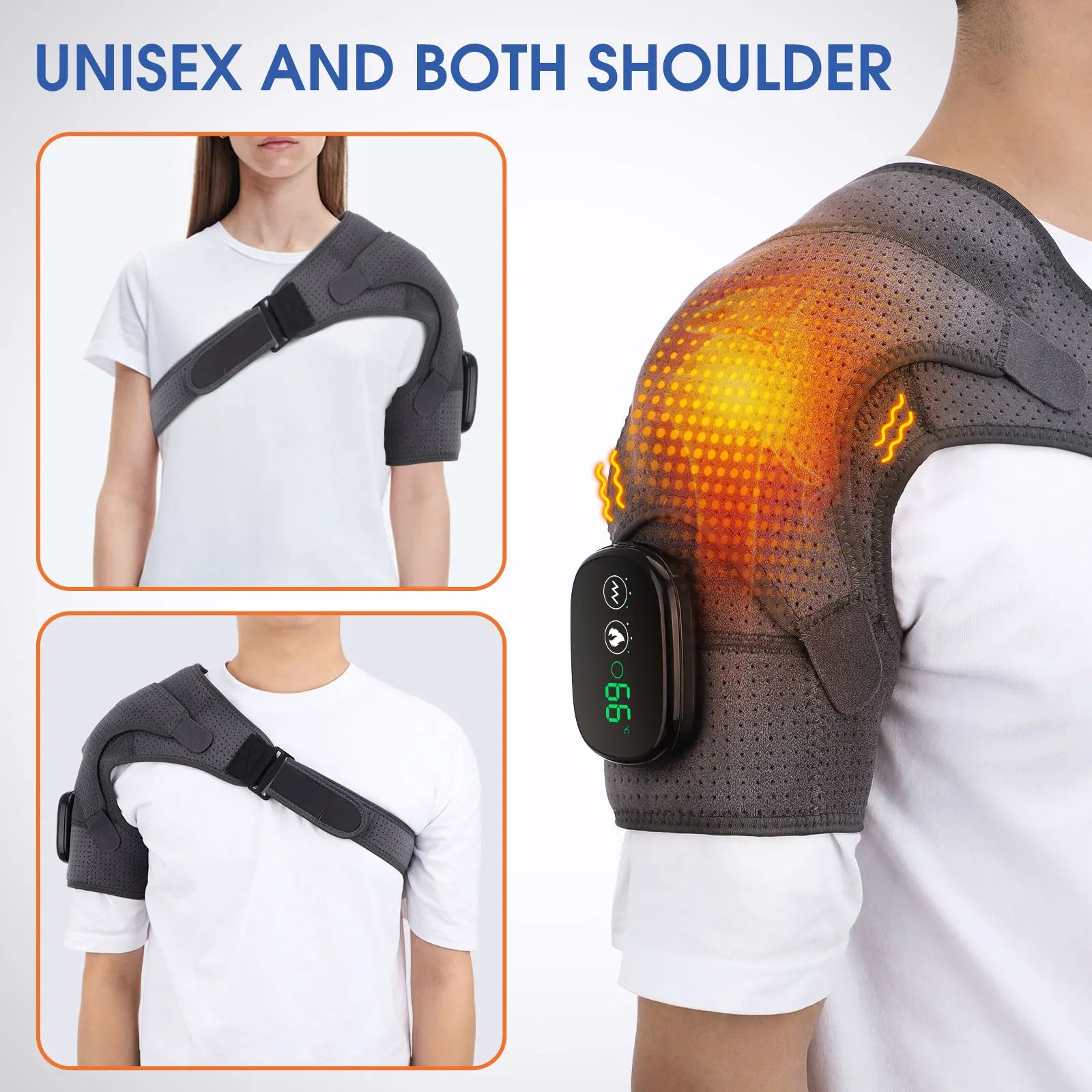 Electric Shoulder Massager with Heating Pad