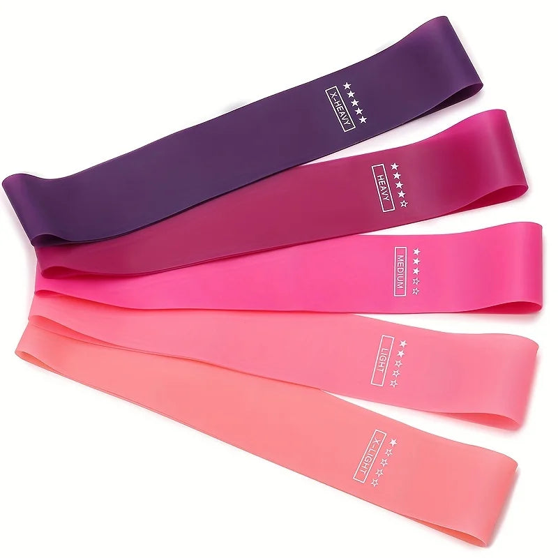 Resistance Band Set – 5-Piece Fitness Exercise Bands for Home & Gym