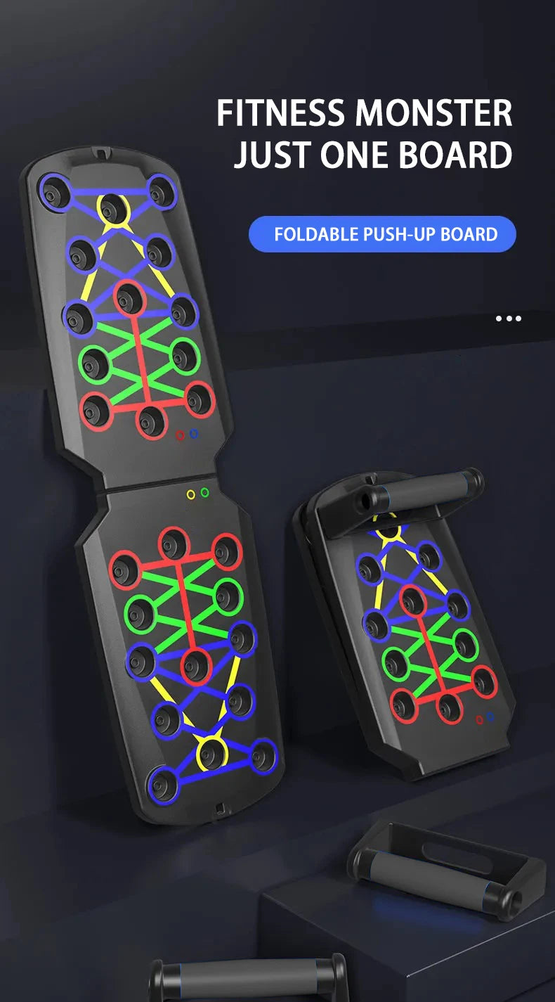 Portable Foldable Push-Up Board Set with Handles