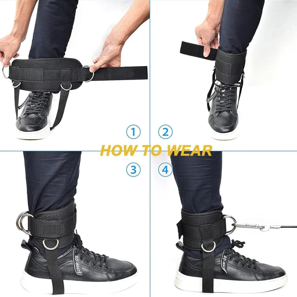 Padded Ankle Straps for Cable Machines – Men & Women