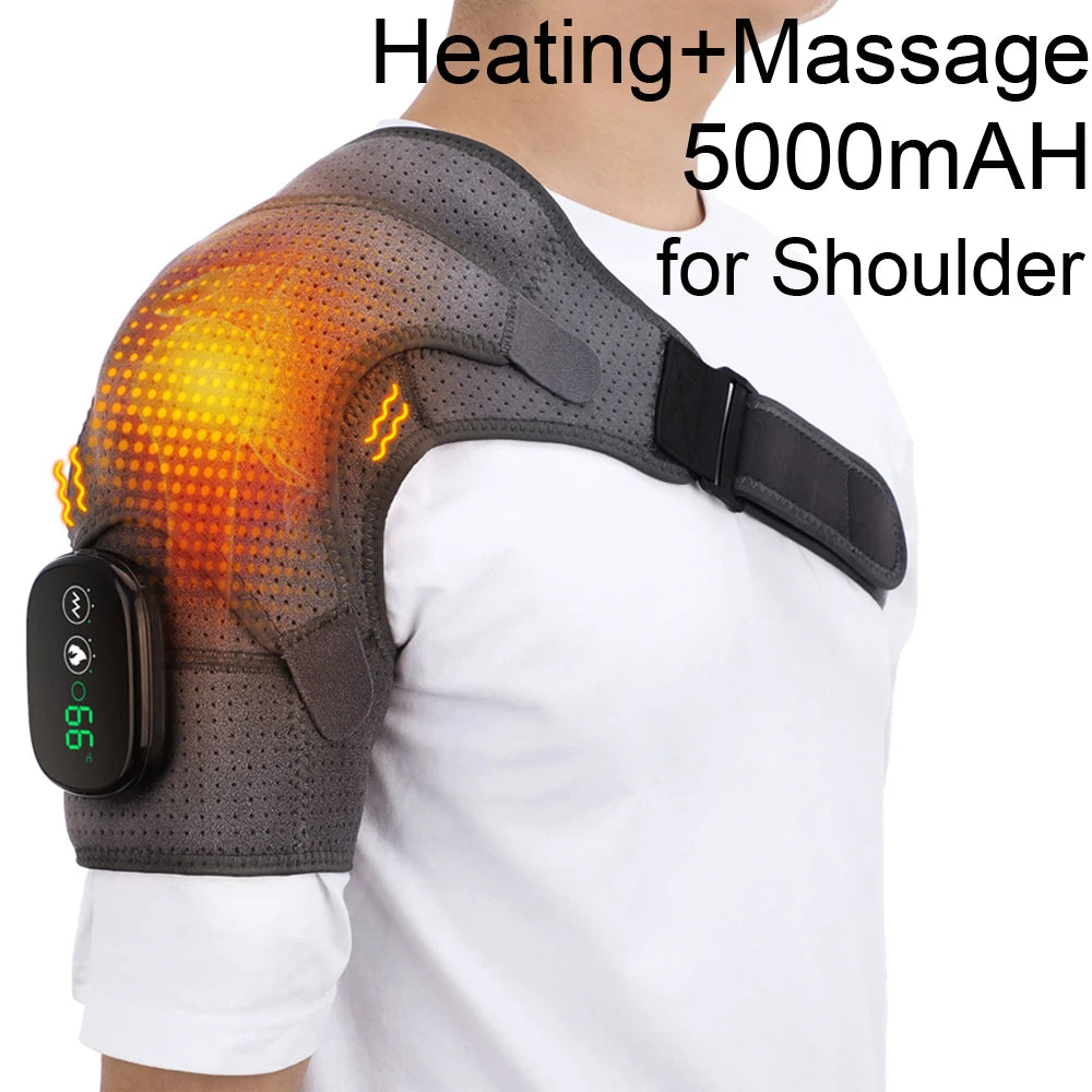 Electric Shoulder Massager with Heating Pad
