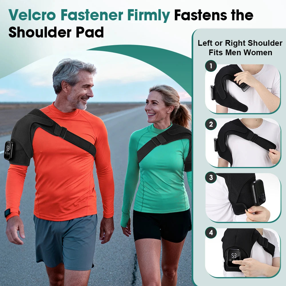 Electric Shoulder Massager with Heating Pad