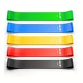 Resistance Band Set – 5-Piece Fitness Exercise Bands for Home & Gym