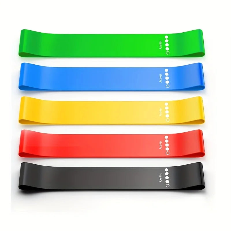 Resistance Band Set – 5-Piece Fitness Exercise Bands for Home & Gym