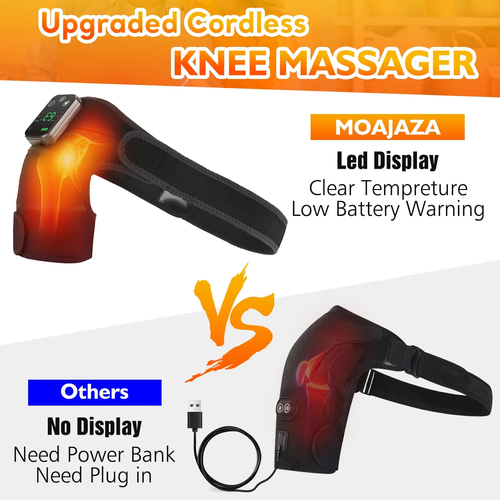Electric Shoulder Massager with Heating Pad