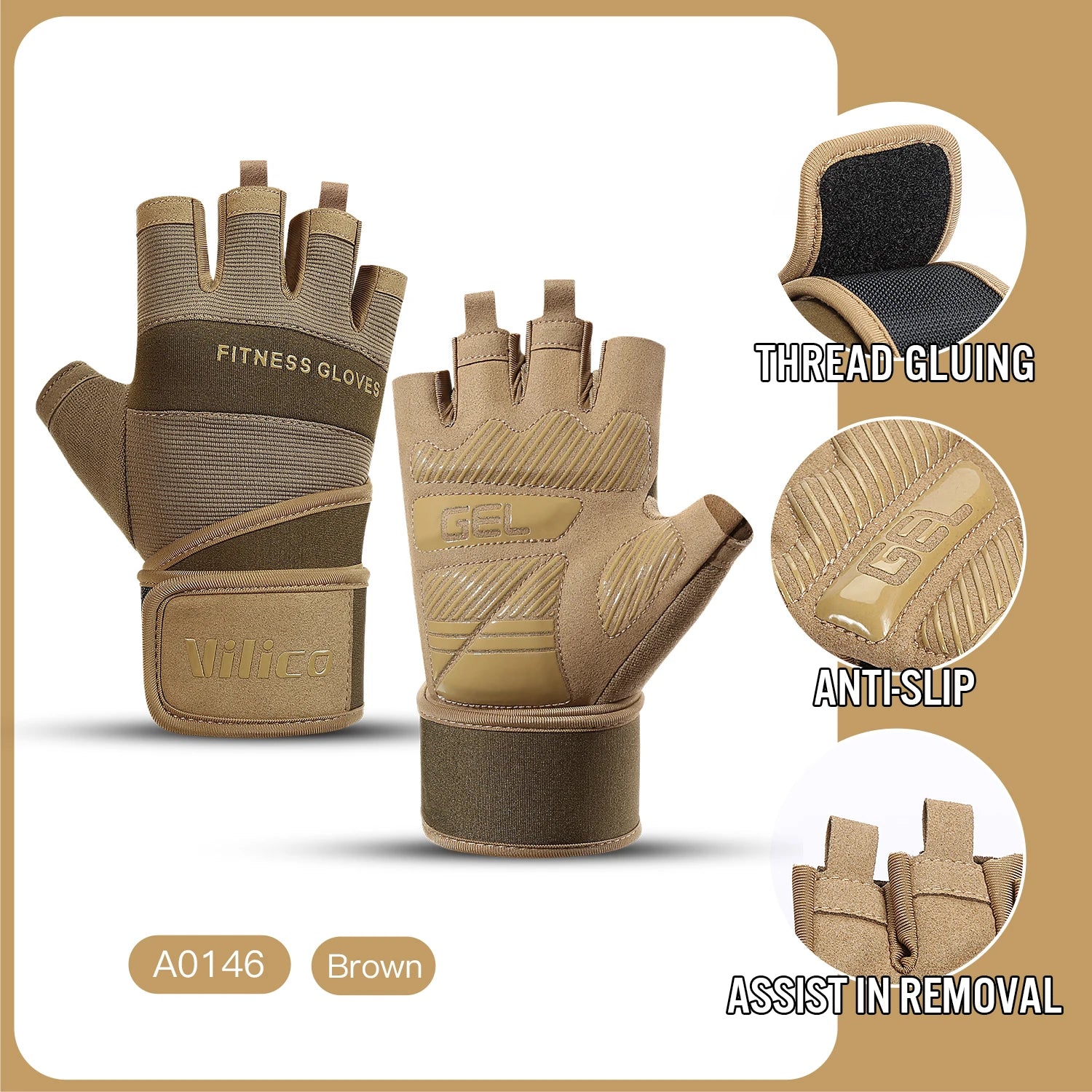 Half-Finger Cycling Gloves – Gym, Weightlifting & Crossfit