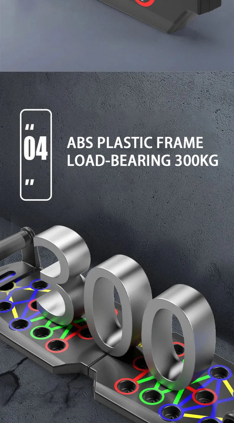 Portable Foldable Push-Up Board Set with Handles