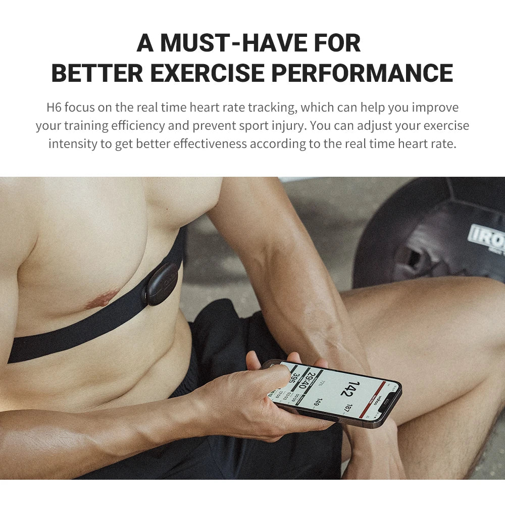COOSPO H6M Chest Heart Rate Monitor – Bluetooth & ANT+