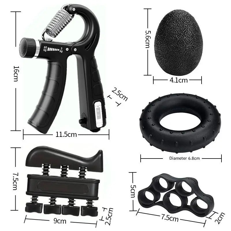 Finger & Hand Grip Trainer Set (5 Pcs)