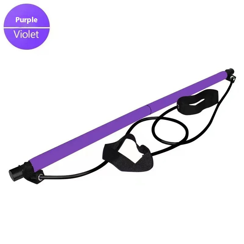 Pilates Stick - Adjustable Fitness Bar for Home Workout.
