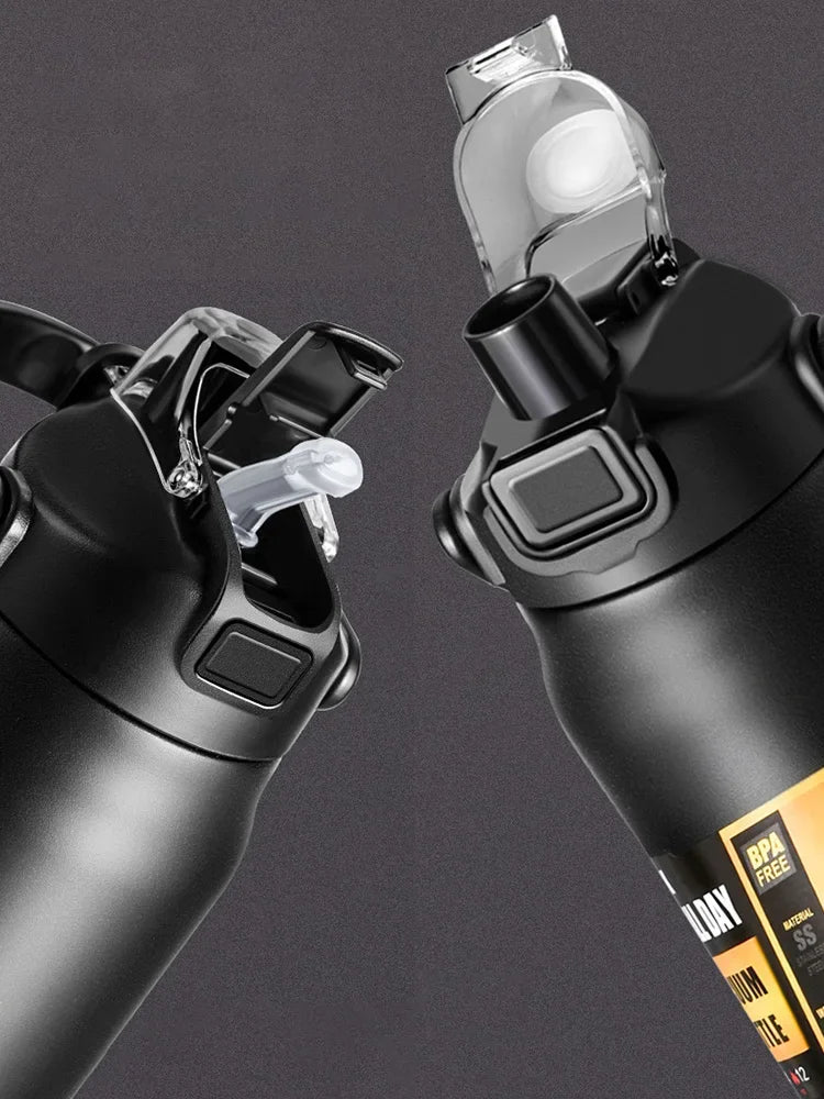 Insulated Stainless Steel Thermos Bottle | 800ml–1500ml | Hot & Cold 24hrs