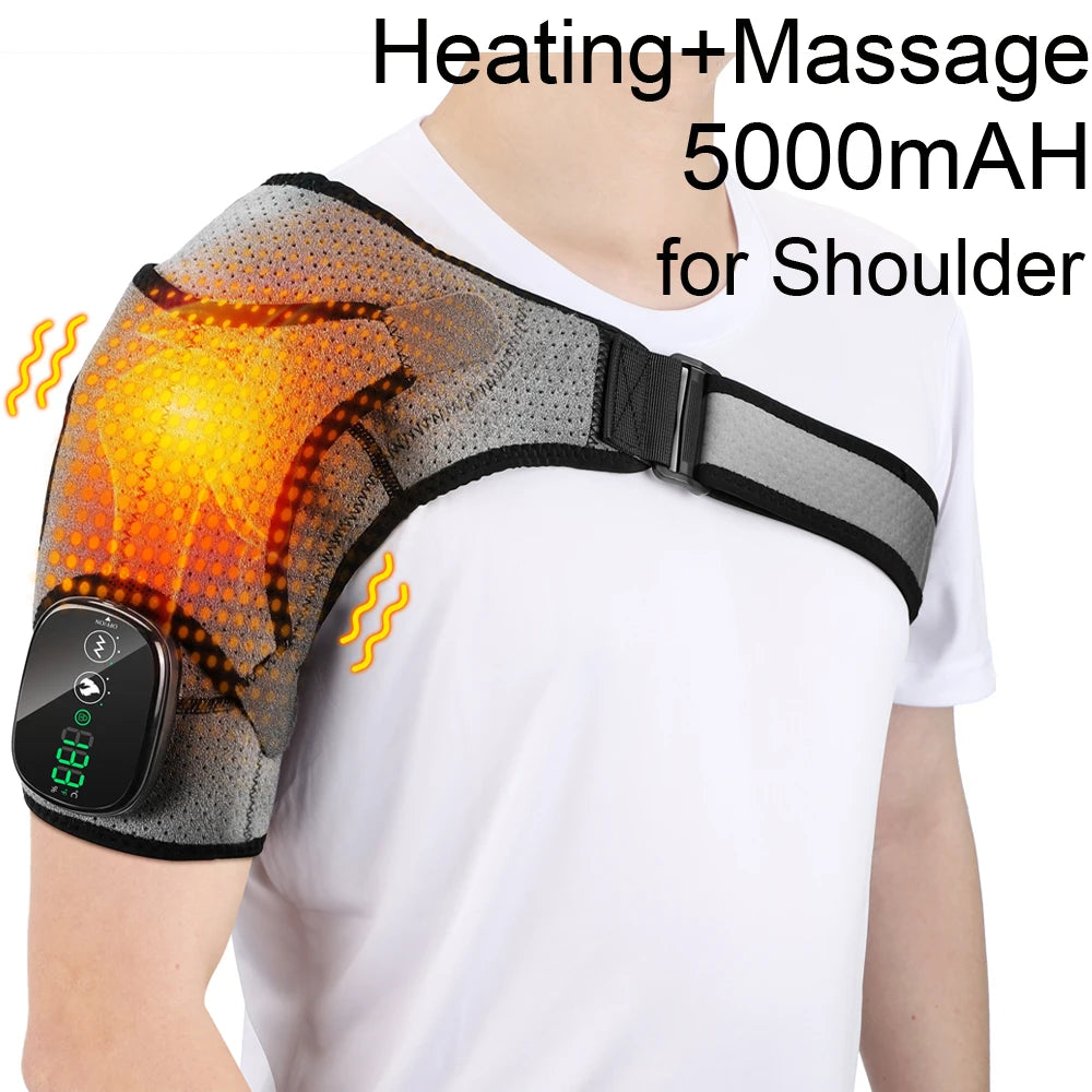 Electric Shoulder Massager with Heating Pad
