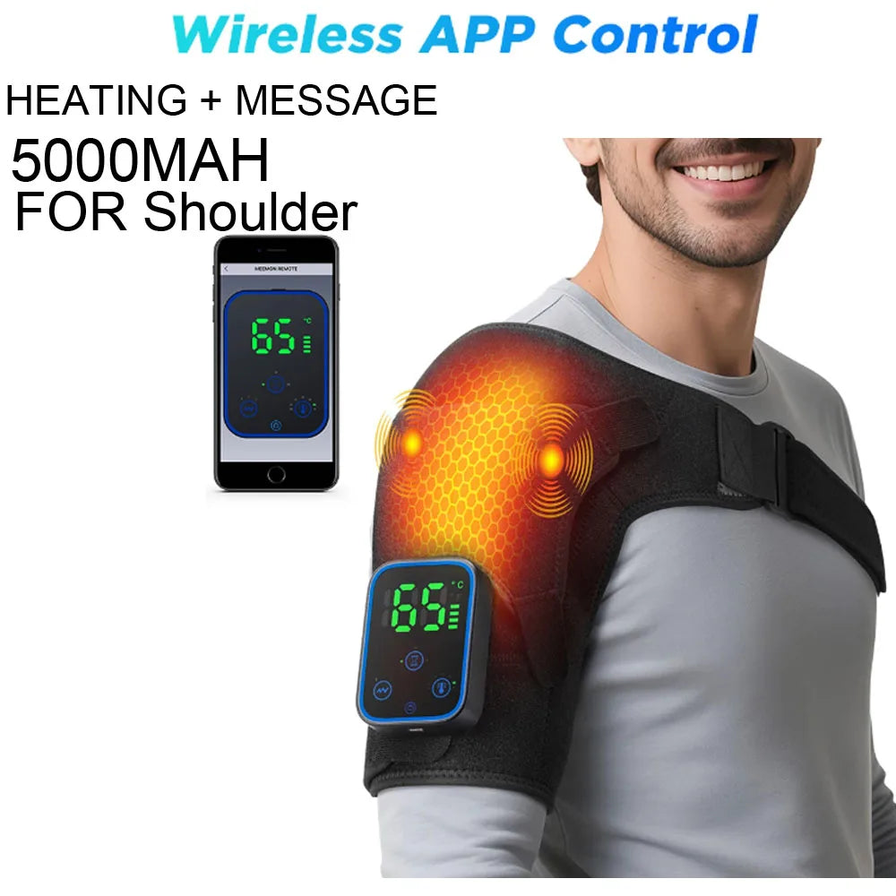 Electric Shoulder Massager with Heating Pad