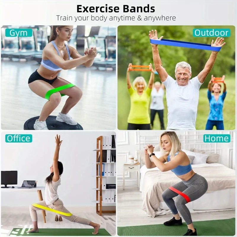 Resistance Band Set – 5-Piece Fitness Exercise Bands for Home & Gym