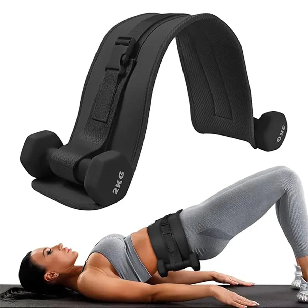 Heavy-Duty Padded Hip Thrust Belt