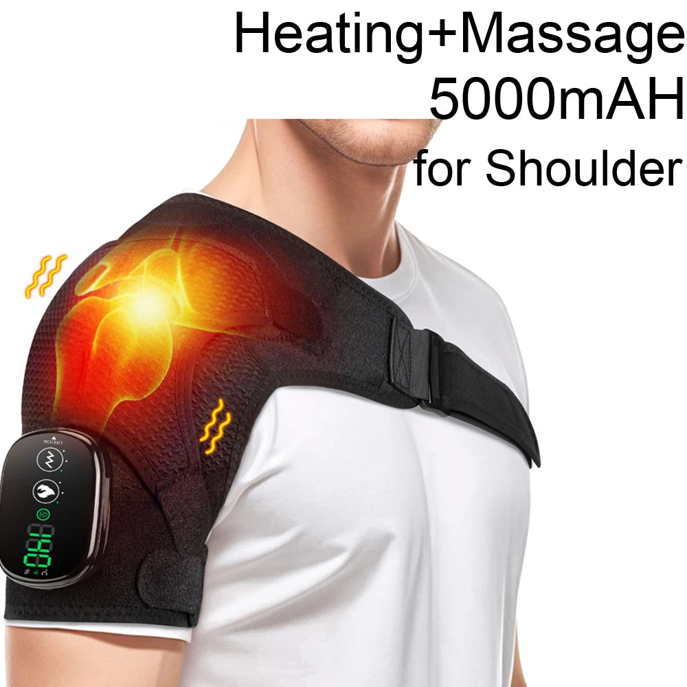 Electric Shoulder Massager with Heating Pad