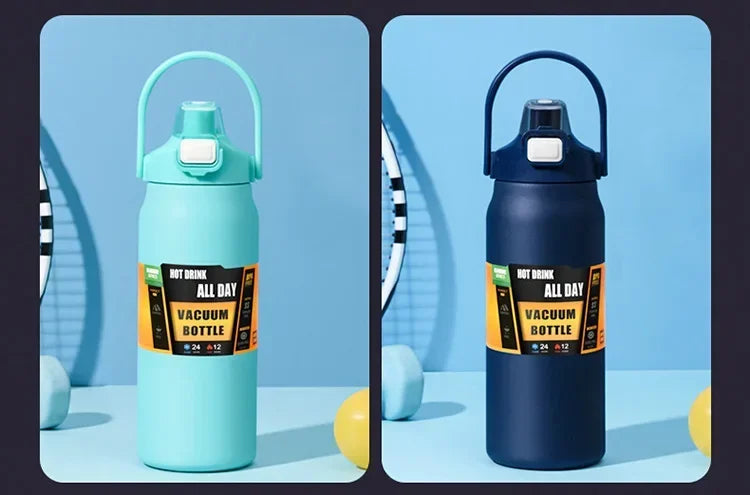 Insulated Stainless Steel Thermos Bottle | 800ml–1500ml | Hot & Cold 24hrs