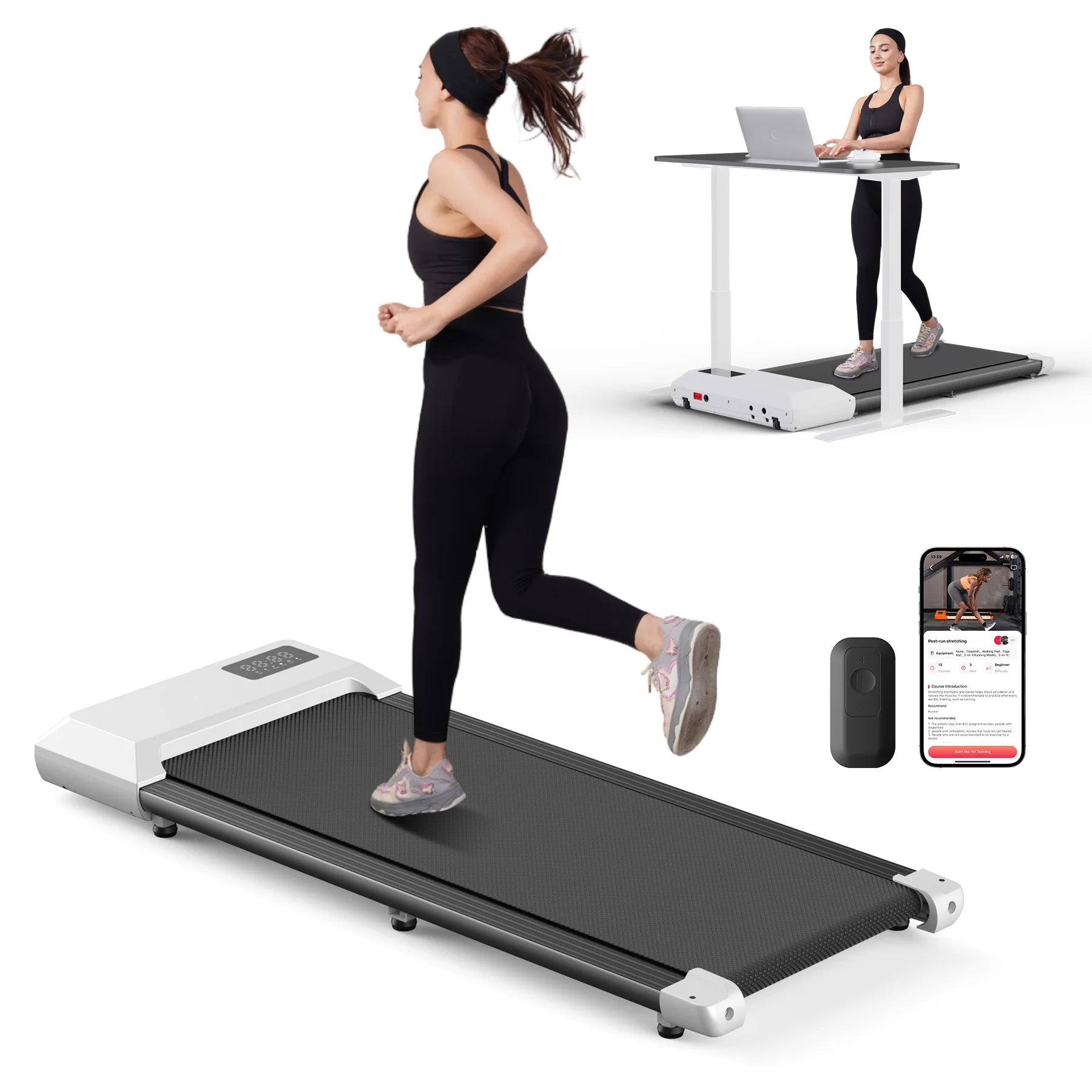 Heavy-Duty Folding Treadmill – 2.5HP, 300lb Capacity