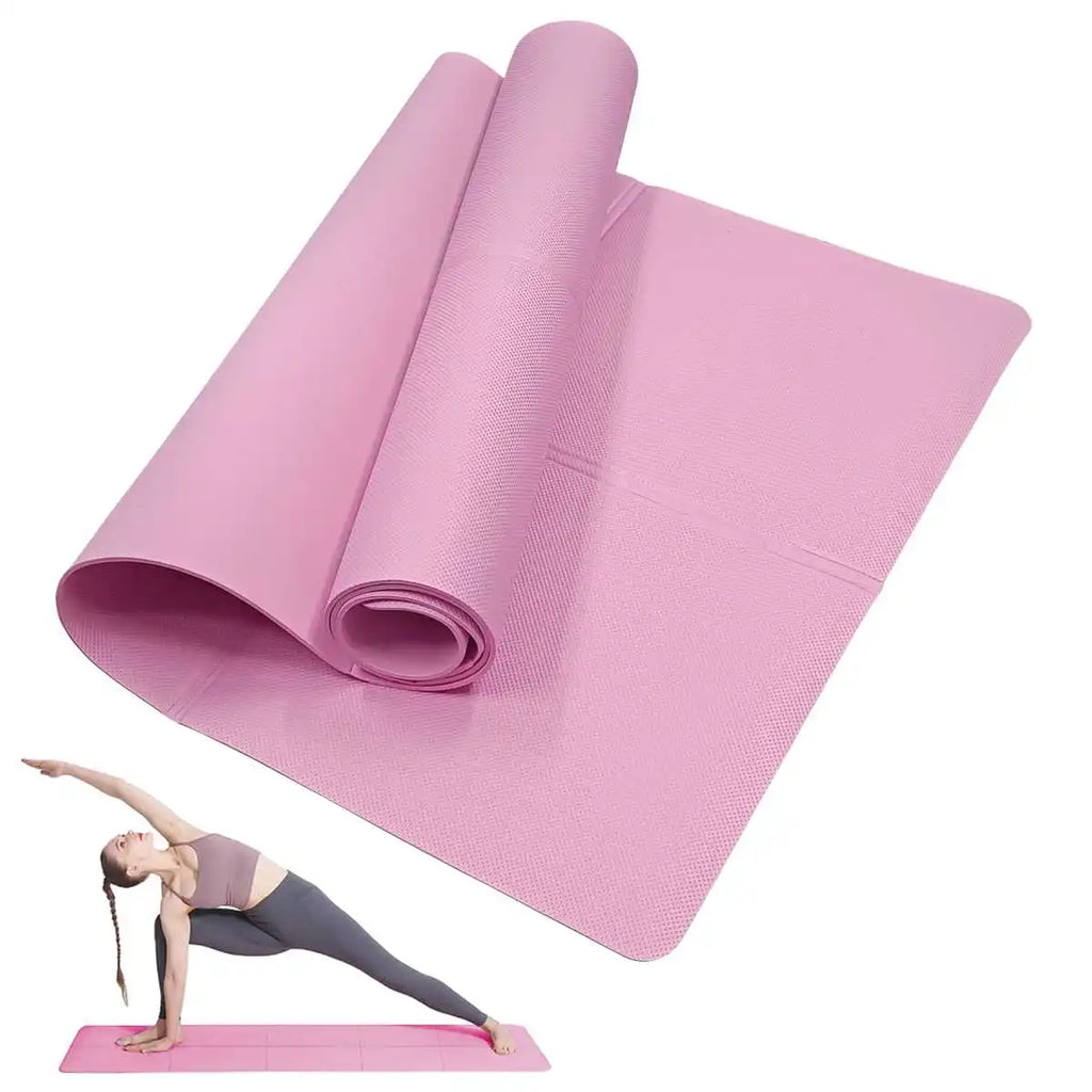 Pink Foldable Eco-Friendly Travel Yoga Mat